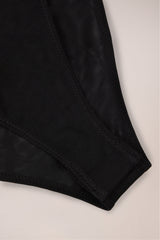 Strapless Bodysuit in Black